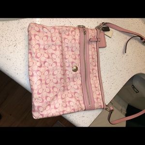 Pink coach crossbody